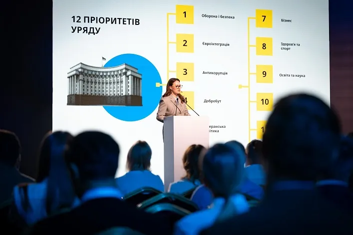 Yulia Svyrydenko presented the government’s action plan with 12 key priorities