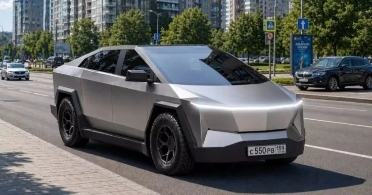 В России создали копию Tesla Cybertruck Russo-Balt C55 за $105 000: характеристики и фото