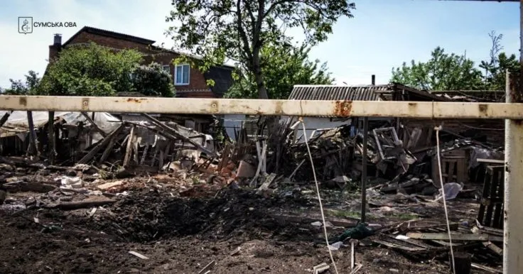 Шестеро человек пострадали в результате обстрела Сум: трое госпитализированы, среди них ребенок