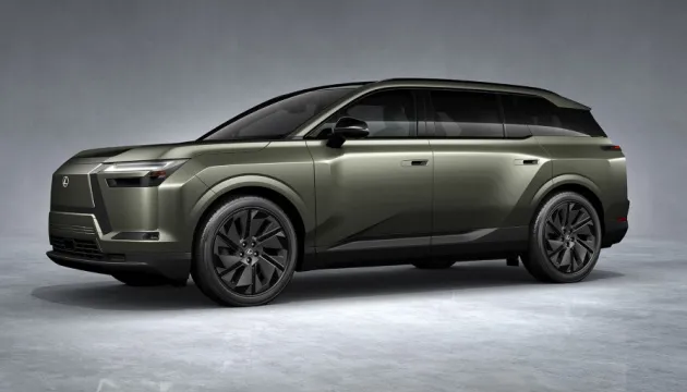 Toyota presents electric Lexus TZ with three rows of seats